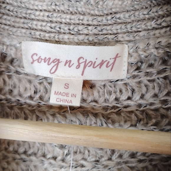 Boho Song n Spirit Faux Fur Cocoon Cardigan Small NWT Luxe Cozy Chalet Holiday - Picture 9 of 12